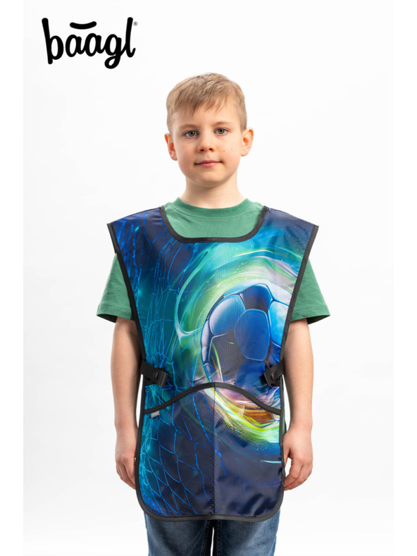 BAAGL  Plava dječja pregača Nogometna lopta Baagl