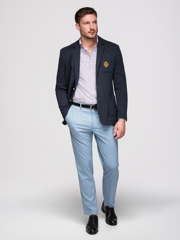 Ombre Clothing Mornarska OM-BLZB-0166 - mornarsko plava Ombre Clothing