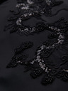 Ombre Clothing Muška jakna s kapuljačom i zmajskom aplikacijom na leđima - crna V1 OM-BLZB-0165 Ombre Clothing