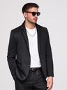 Ombre Clothing Muška jakna s kapuljačom i zmajskom aplikacijom na leđima - crna V1 OM-BLZB-0165 Ombre Clothing