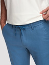 Ombre Clothing Muške hlače chino od lnene smjese - plava denim V5 P1522 Ombre Clothing