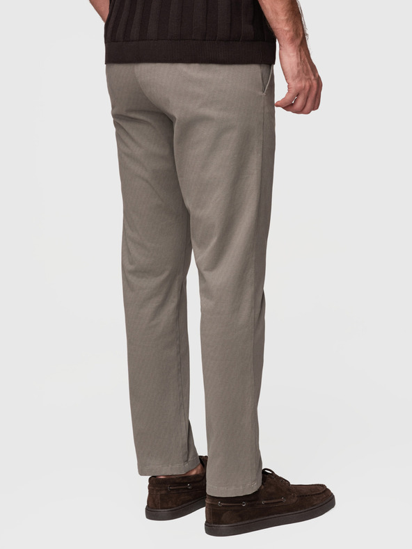 Ombre Clothing Muške chino hlače REGULAR FIT s finom strukturom - sive V1 P1518 Ombre Clothing