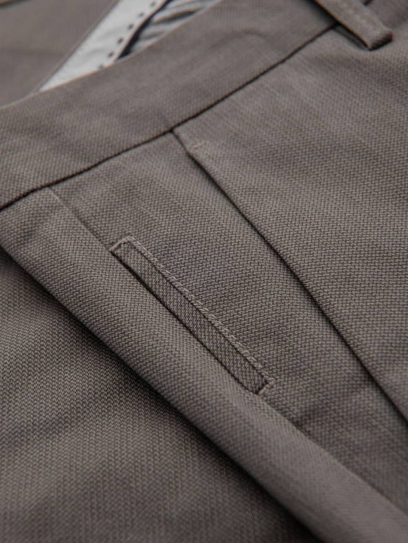 Ombre Clothing Muške chino hlače REGULAR FIT s finom strukturom - sive V1 P1518 Ombre Clothing