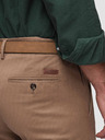 Ombre Clothing Muške chino hlače REGULAR FIT s finom strukturom - tamno bež V2 P1518 Ombre Clothing