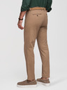 Ombre Clothing Muške chino hlače REGULAR FIT s finom strukturom - tamno bež V2 P1518 Ombre Clothing