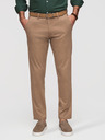 Ombre Clothing Muške chino hlače REGULAR FIT s finom strukturom - tamno bež V2 P1518 Ombre Clothing