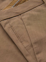 Ombre Clothing Muške chino hlače REGULAR FIT s finom strukturom - tamno bež V2 P1518 Ombre Clothing
