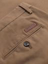 Ombre Clothing Muške chino hlače REGULAR FIT s finom strukturom - tamno bež V2 P1518 Ombre Clothing