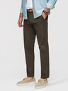 Ombre Clothing Muške chino hlače REGULAR FIT s finom strukturom - tamno zelene V4 P1518 Ombre Clothing