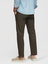 Ombre Clothing Muške chino hlače REGULAR FIT s finom strukturom - tamno zelene V4 P1518 Ombre Clothing