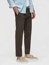 Ombre Clothing Muške chino hlače REGULAR FIT s finom strukturom - tamno zelene V4 P1518 Ombre Clothing