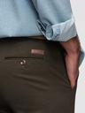 Ombre Clothing Muške chino hlače REGULAR FIT s finom strukturom - tamno zelene V4 P1518 Ombre Clothing