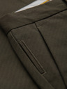 Ombre Clothing Muške chino hlače REGULAR FIT s finom strukturom - tamno zelene V4 P1518 Ombre Clothing