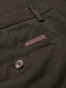 Ombre Clothing Muške chino hlače REGULAR FIT s finom strukturom - tamno zelene V4 P1518 Ombre Clothing