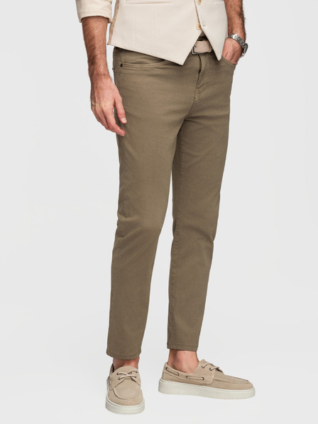 Ombre Clothing Muške chino hlače po mjeri - maslinasto zelene V3 O1523 Ombre Clothing