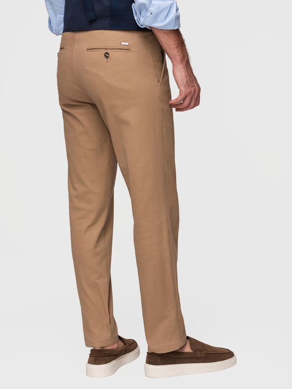 Ombre Clothing Muške chino hlače SLIM FIT - svjetlosno smeđe V2 P1524 Ombre Clothing