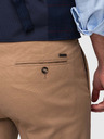 Ombre Clothing Muške chino hlače SLIM FIT - svjetlosno smeđe V2 P1524 Ombre Clothing