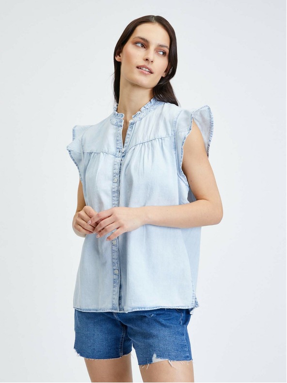 GAP Bluza top s volanima GAP