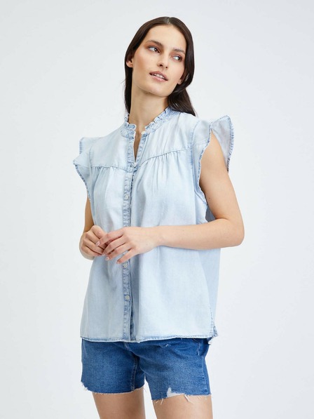 GAP Bluza top s volanima GAP