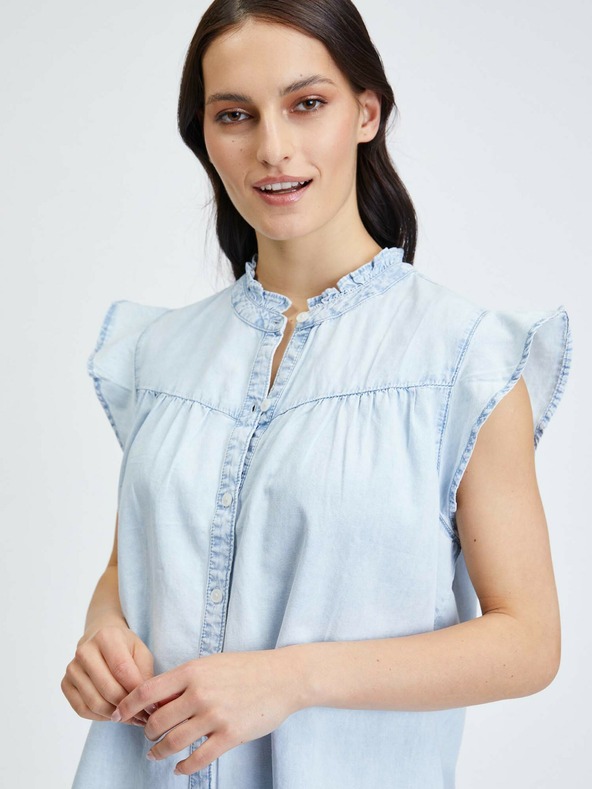 GAP Bluza top s volanima GAP