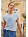 Moodo Bluza s aplikacijom svjetloplava Moodo