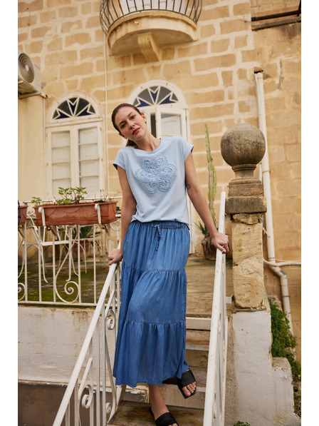 Moodo Bluza s aplikacijom svjetloplava Moodo