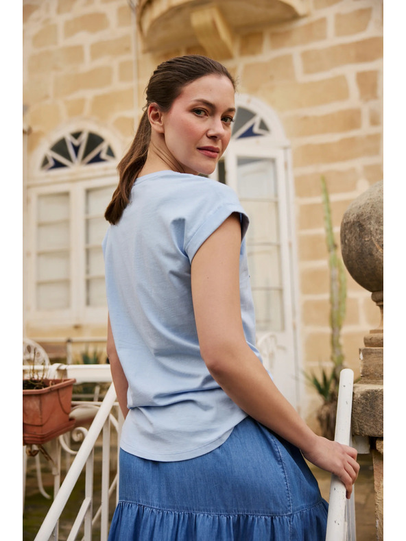 Moodo Bluza s aplikacijom svjetloplava Moodo