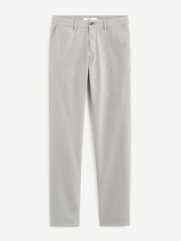 Celio Svijetlo sive muške hlače Celio
