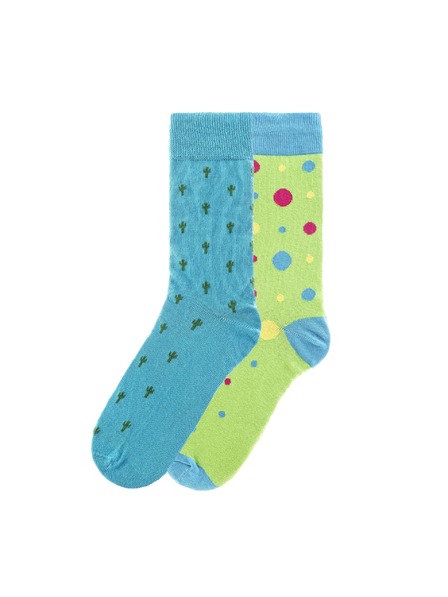 Funky Steps Funky Steps set muskih carapa s motivom kaktusu i prickicama FSC176