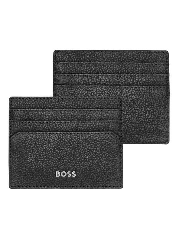 Hugo Boss Crna kozna futrola za kartice Hugo Boss Classic HLC416A