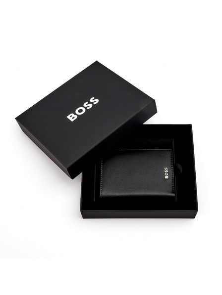 Hugo Boss Crna kozna futrola za kartice Hugo Boss Classic HLG403A