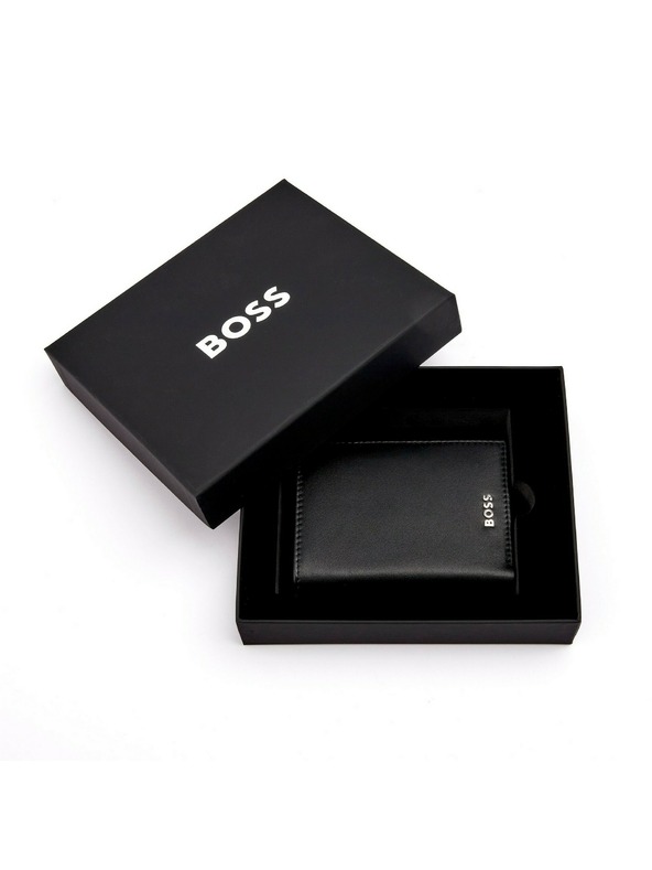 Hugo Boss Crna kozna futrola za kartice Hugo Boss Classic HLG403A