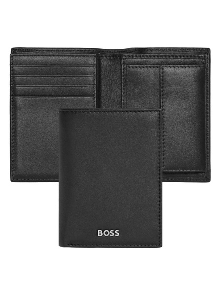 Hugo Boss Crna kozna futrola za kartice Hugo Boss Classic HLG403A