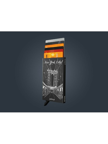 Pularys Futrola za dokumente Pularys Brooklyn crna aluminij 194110801