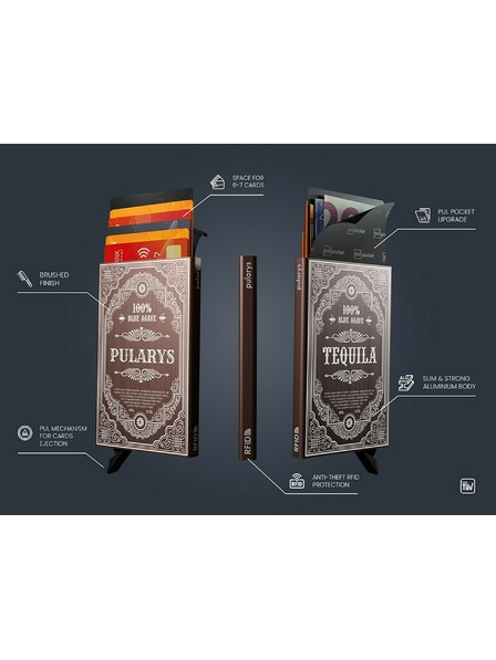 Pularys Pularys futrola za dokumente Tequila smeđa, četkani aluminij 191215502