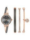 Anne Klein Ružičasto zlatni ženski komplet sata i nakita Anne Klein