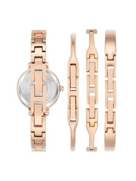 Anne Klein Ružičasto zlatni ženski komplet sata i nakita Anne Klein
