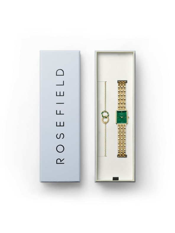 Rosefield Poklon set Rosefield XS Emerald satova i Emerald narukvice OEGED-X288