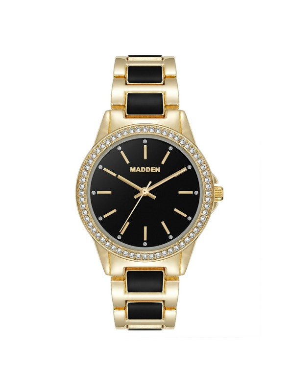 Steve Madden Ženski okrugli satovi Steve Madden SM/8108BKGPM