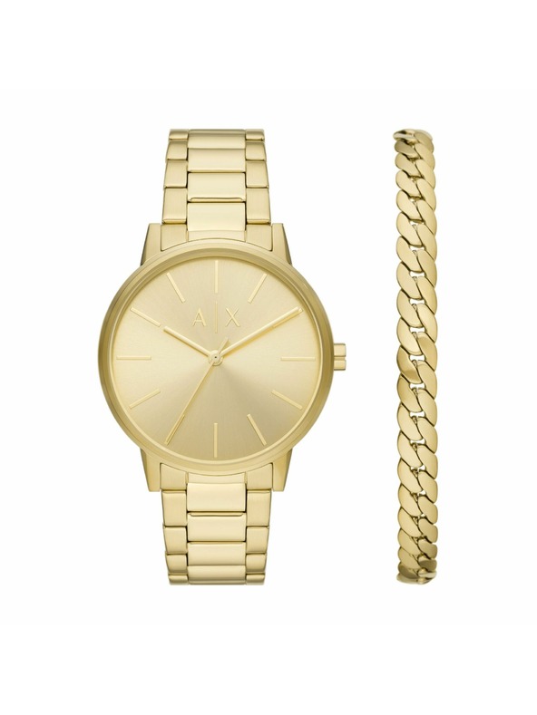 Armani Exchange Muški poklon set sata i narukvice Armani Exchange Cayde AX7144SET