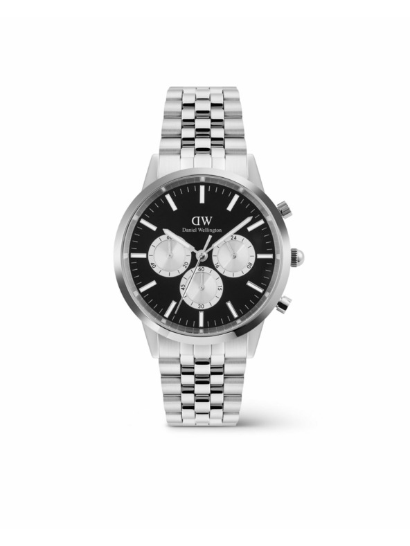 Daniel Wellington Muški sat Daniel Wellington Iconic Chronograph Arch 5-Link Panda DW00100873