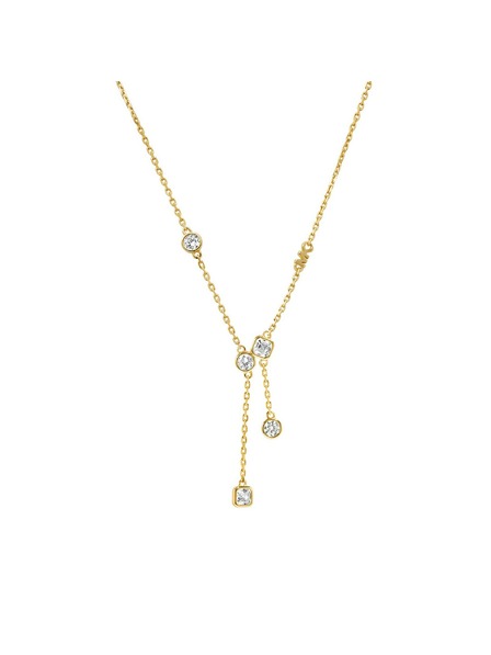 Michael Kors Srebrna pozlaćena ogrlica Michael Kors MKC1769710