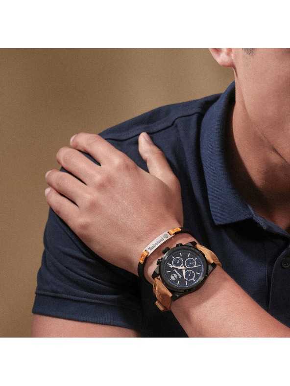 Timberland Timberland muški kožni narukvica crna TDAGB0002201