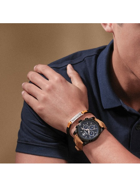 Timberland Timberland muški kožni narukvica crna TDAGB0002201