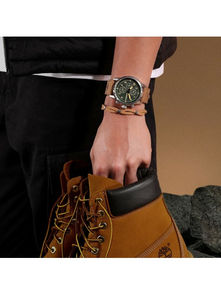 Timberland Timberland muški kožni narukvica svjetlosmeđa TDAGB0002601