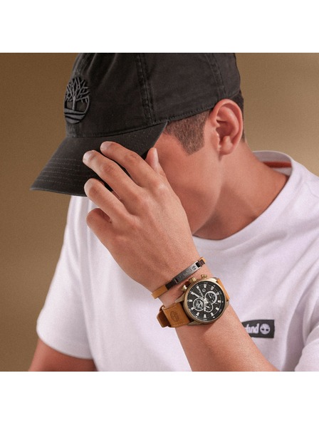 Timberland Timberland muški kožni narukvica svjetlosmeđa TDAGB0002202