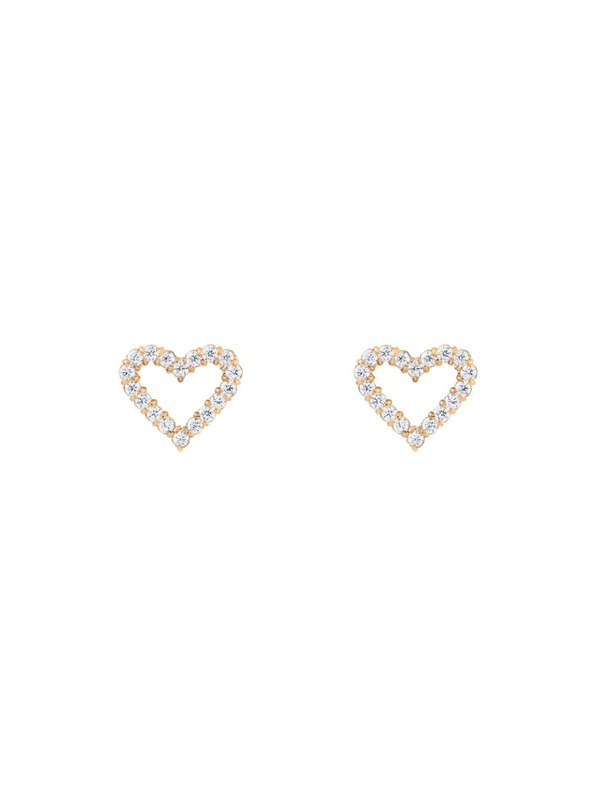 Daniel Wellington Ženski čelični naušnici Daniel Wellington Mirelle Heart DW00401609