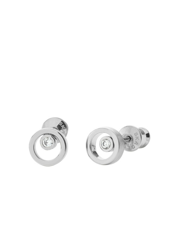 Skagen Ženski čelični naušnici Skagen Linje SKJ0836040