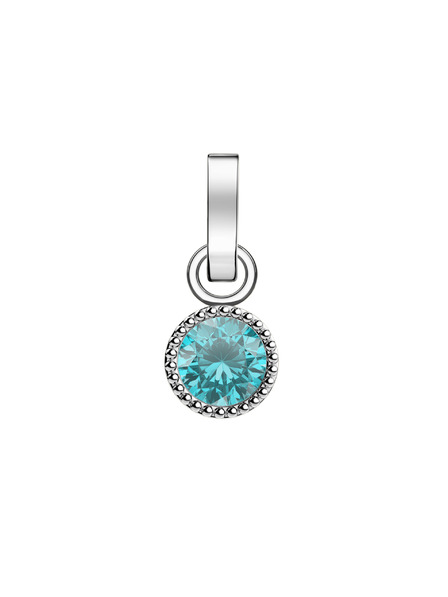 Rosefield Rosefield privjesak srebrne boje Birthstone March color