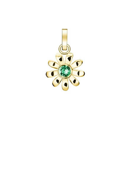 Rosefield Rosefield privjesak u zlatnoj boji Daisy And Turquoise Crystal PE-Gold-Daisy Crystal
